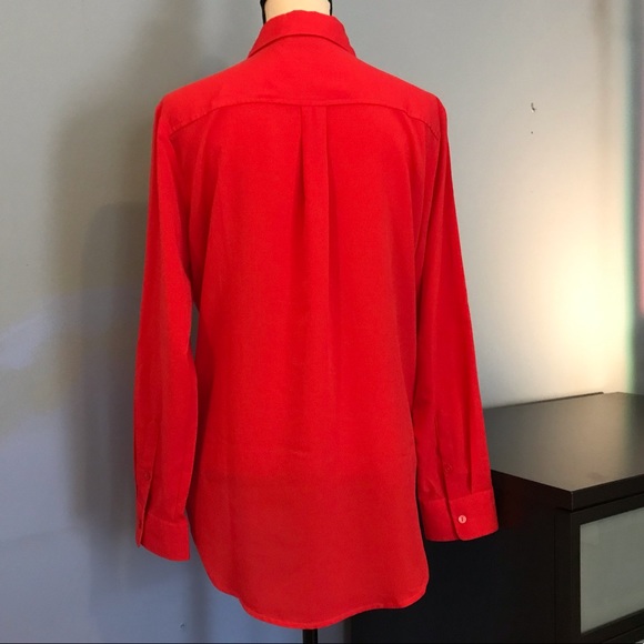 Apt. 9 Button Up Shirt in a Poppy Red - Picture 2 of 6